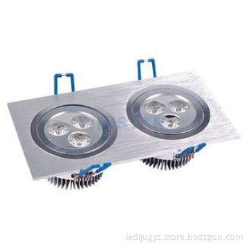 6W LED Square Downlights, Warm White / Cool White Recessed